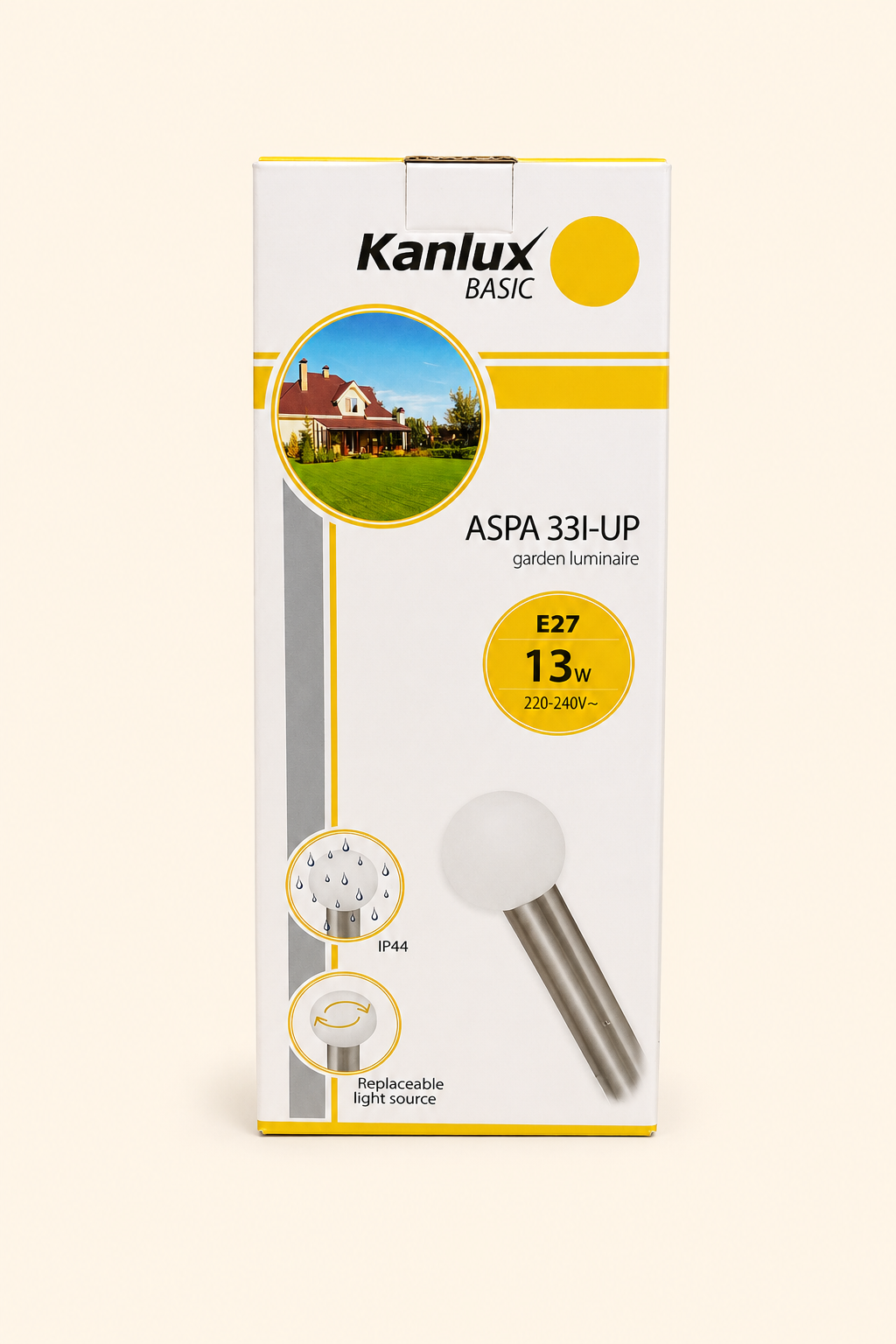 Lauko šviestuvas Kanlux ASPA 33I-UP, E27