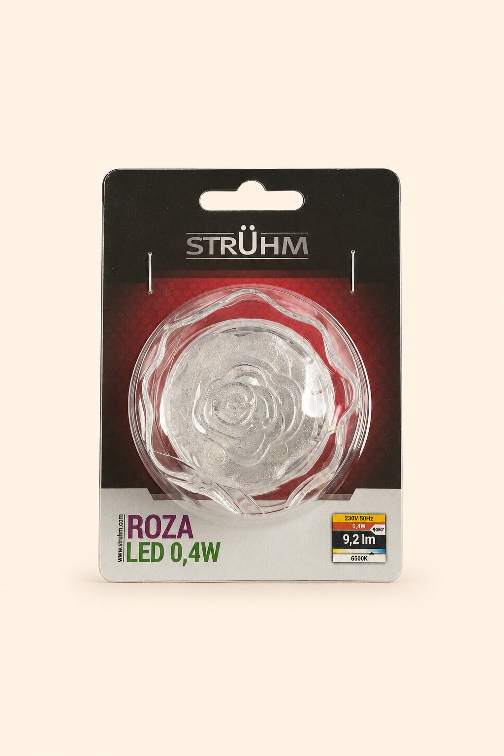 Naktinė LED lemputė Rožė 02252