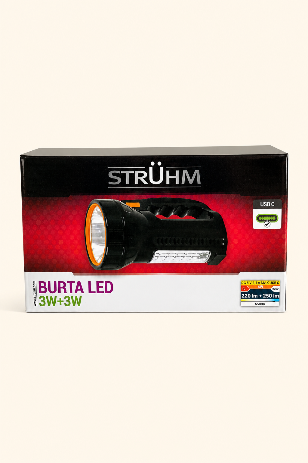 Žibintuvėlis LED 3W+3W