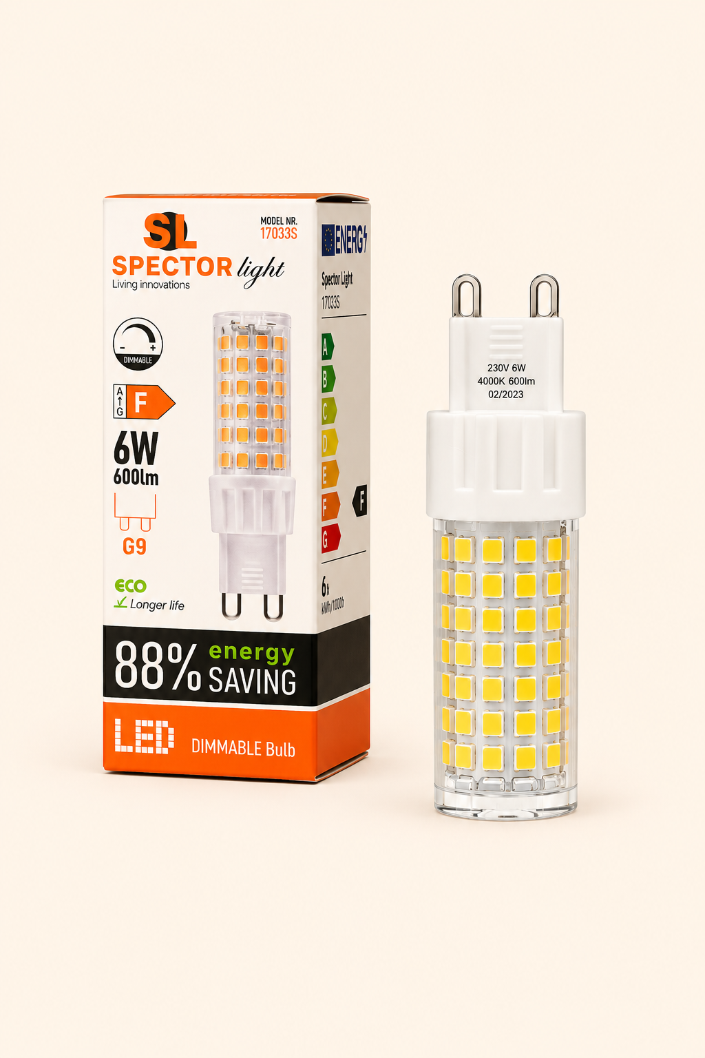 LED lemputė G9 6W