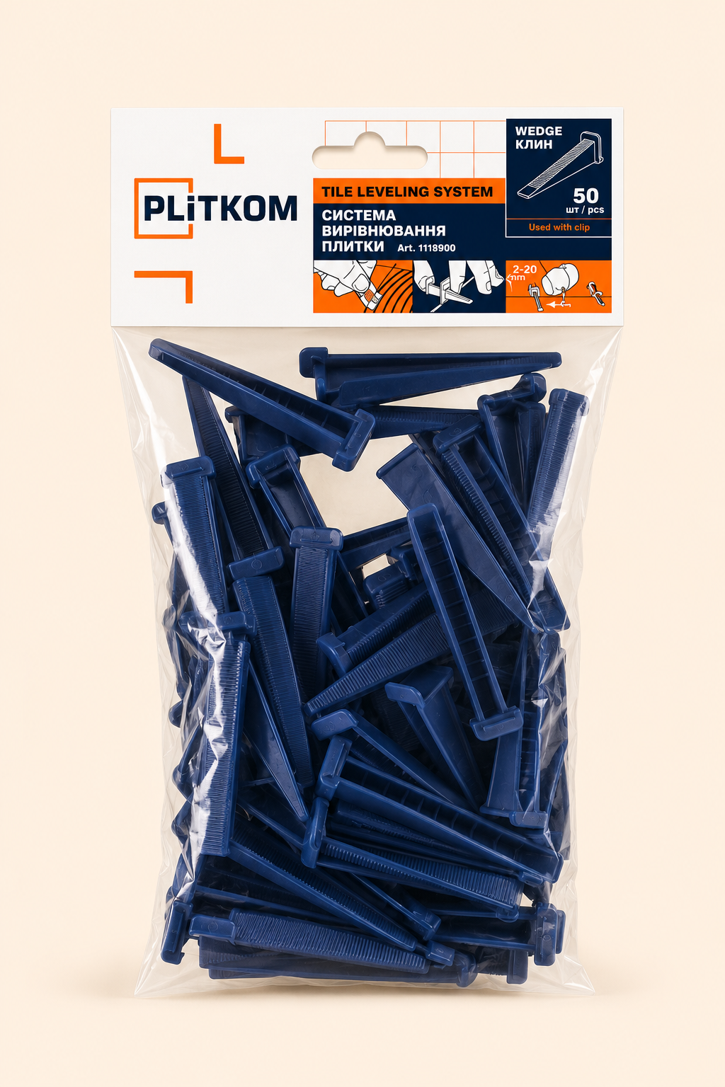 Pleištai 50vnt PLITKOM