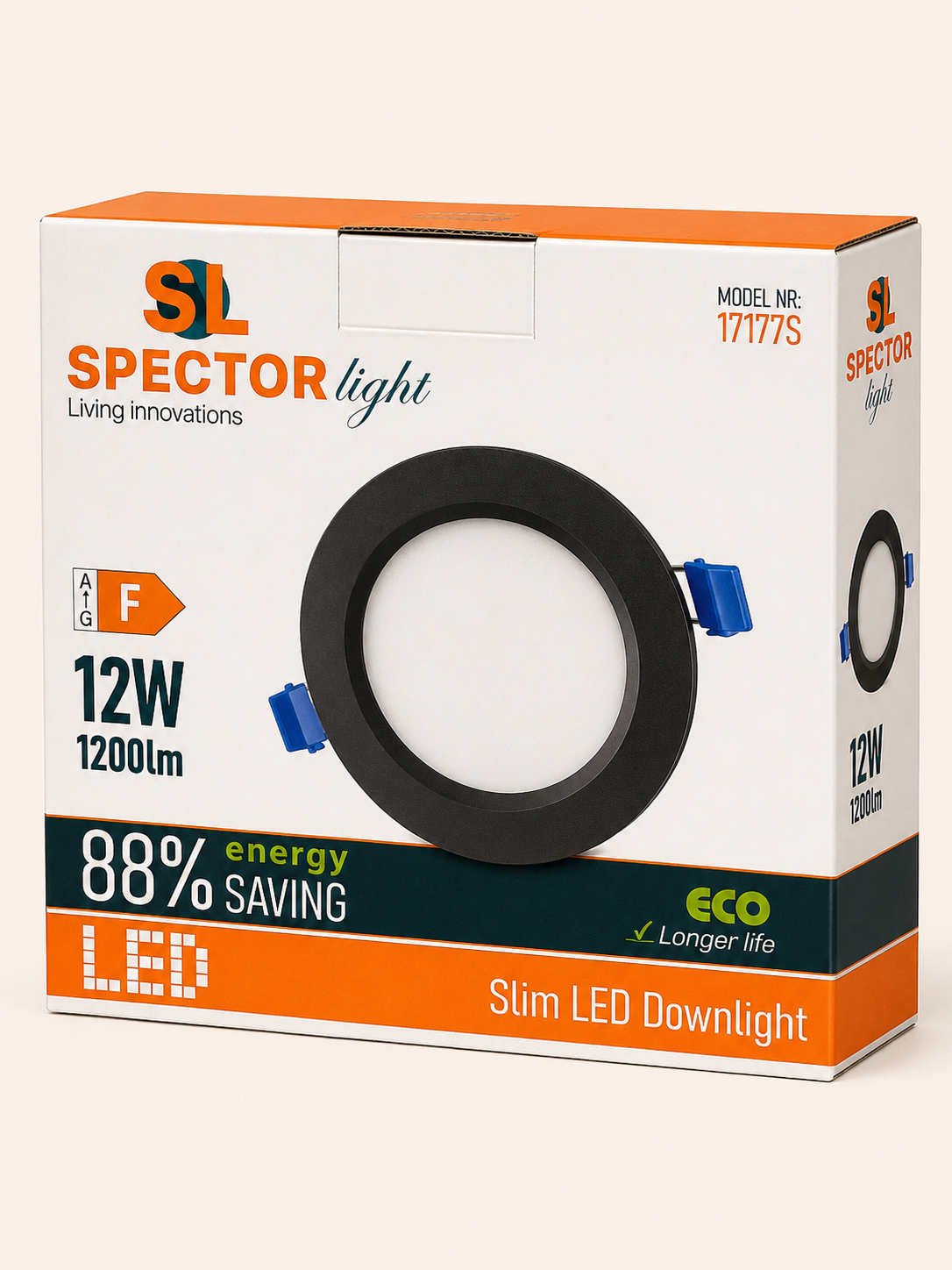 Įmontuojamas LED šviestuvas 12W 4000K 1200lm