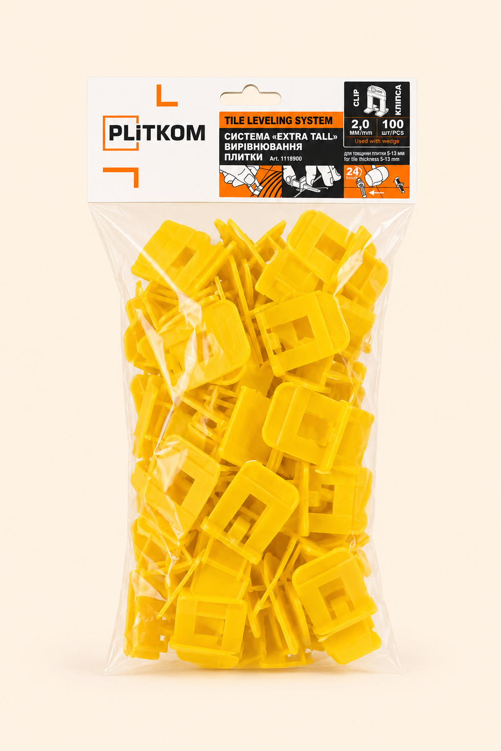Pritraukėjas 2mm 100vnt. PLITKOM