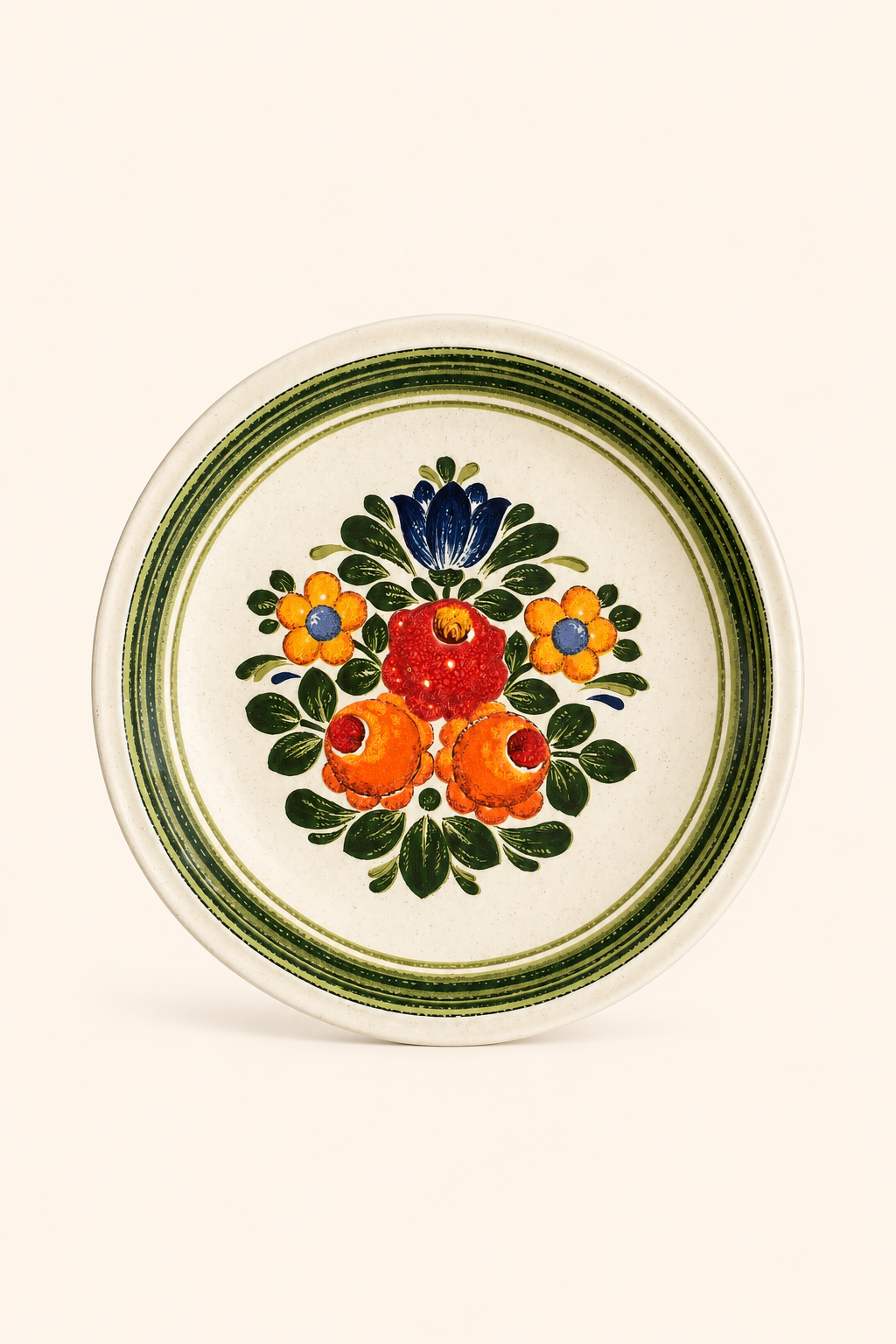 Lėkštė 20cm su gėlių ornamentu