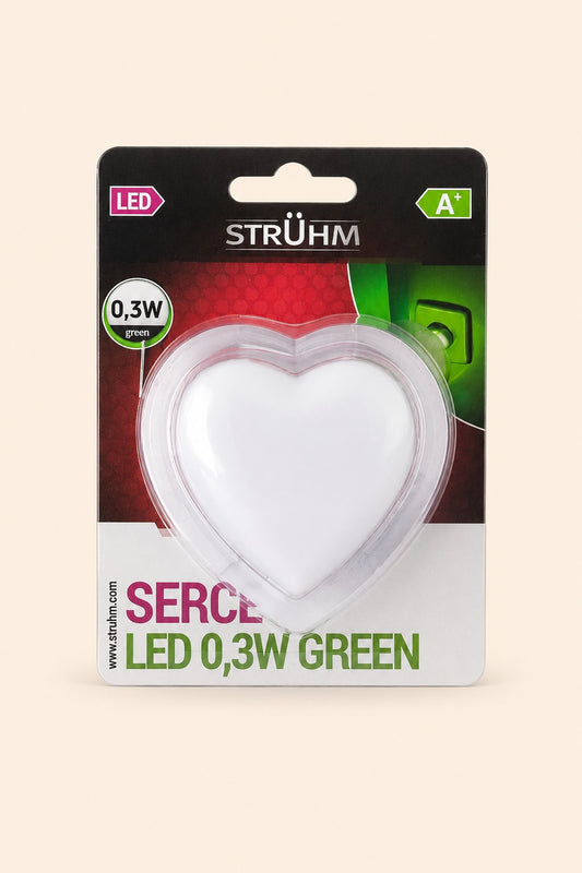 Naktinė LED lemputė Širdutė 02065