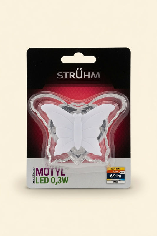 Naktinė LED lemputė Drugelis 02251