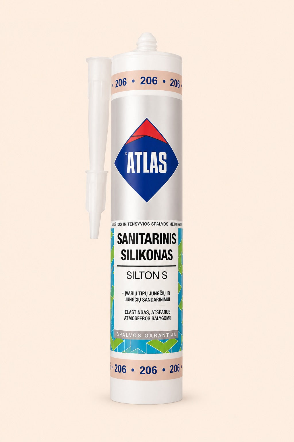 Silikonas S 206-N 280ml 882118