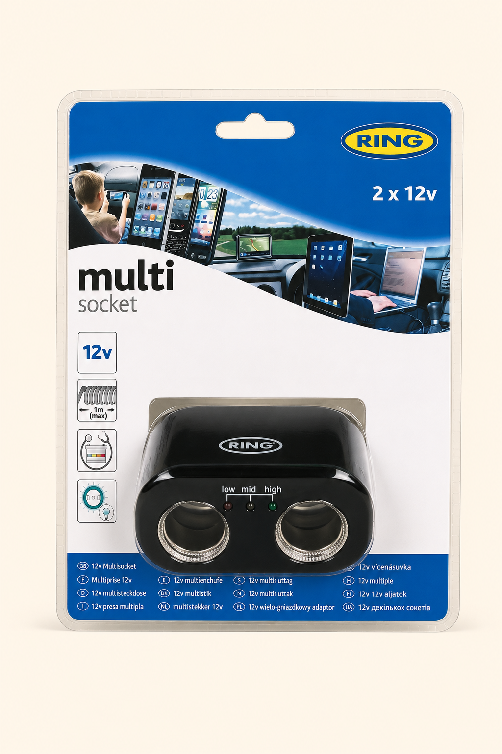 Adapteris 12V automobiliui