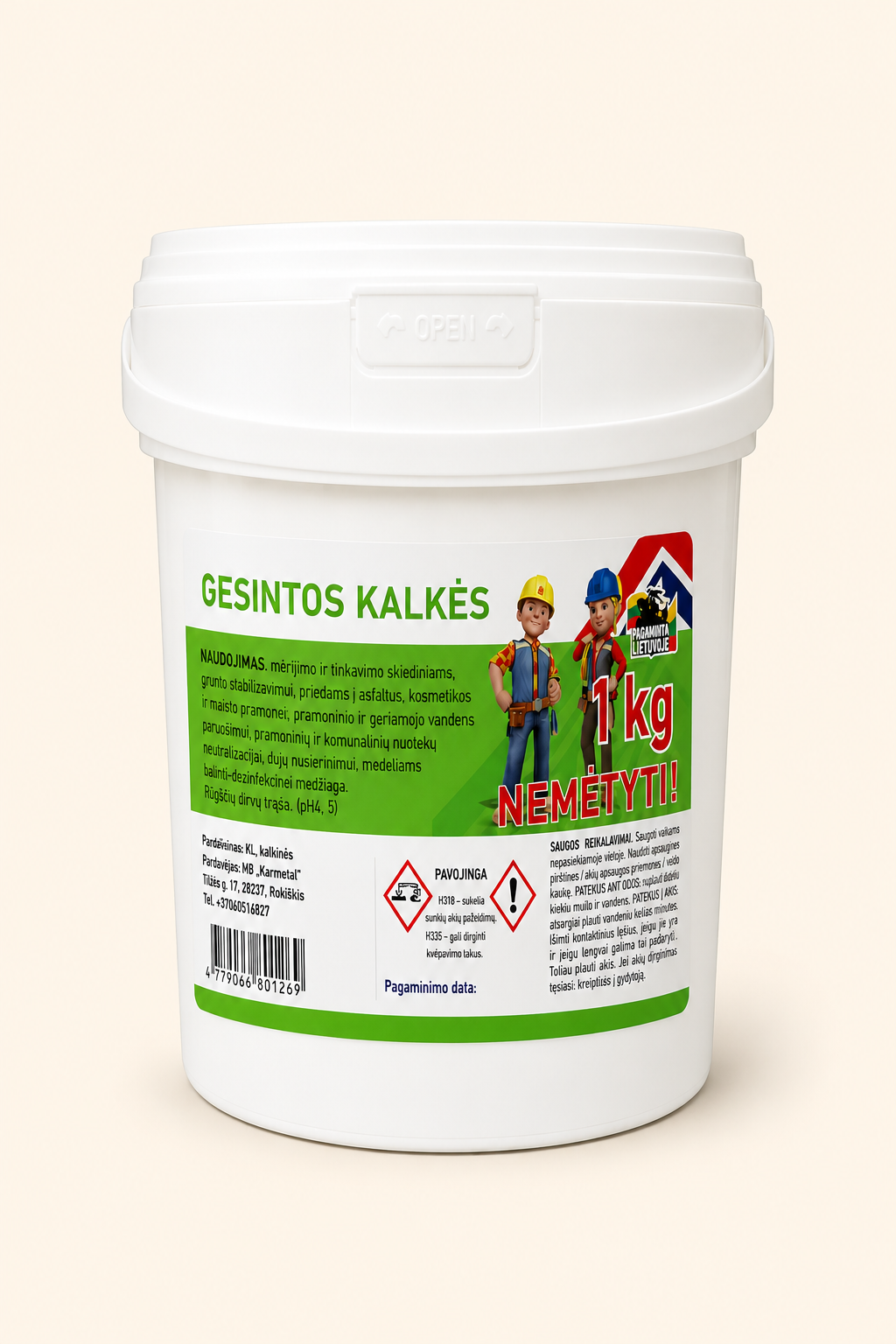 Gesintos kalkės 1kg