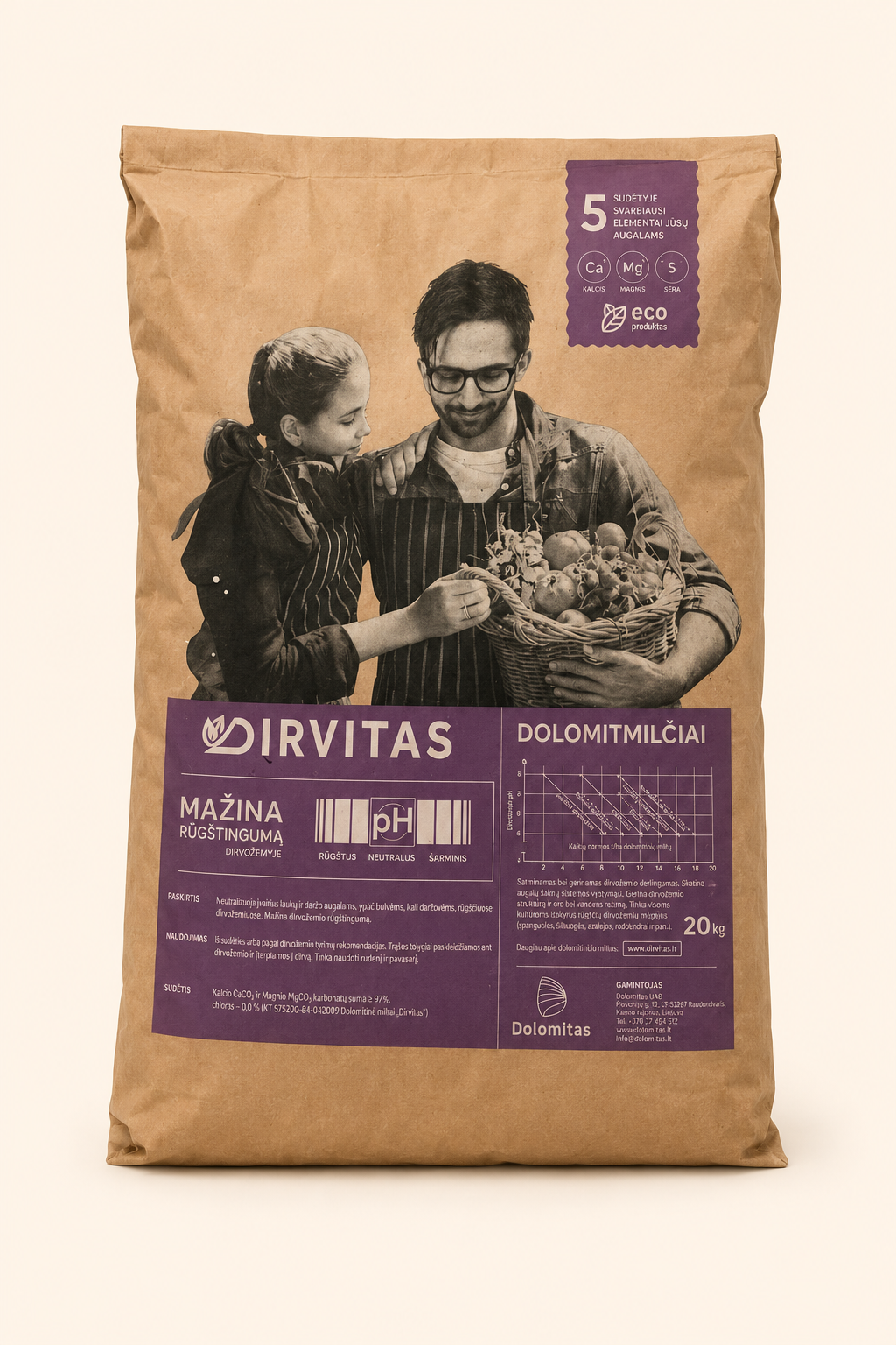 Dolomitmilčiai 20kg