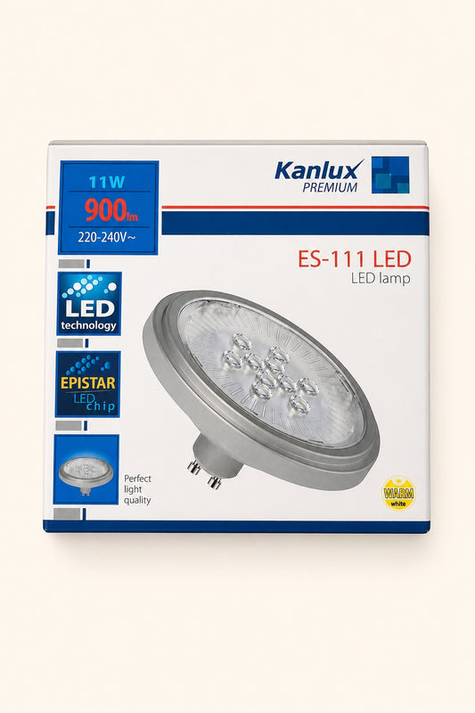 Lemputė LED ES-111 GU10 11W, šilta balta
