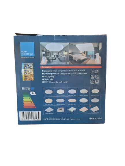 Išmanusis LED lubų šviestuvas SMART-015 72W, 50 cm, kvadratinis