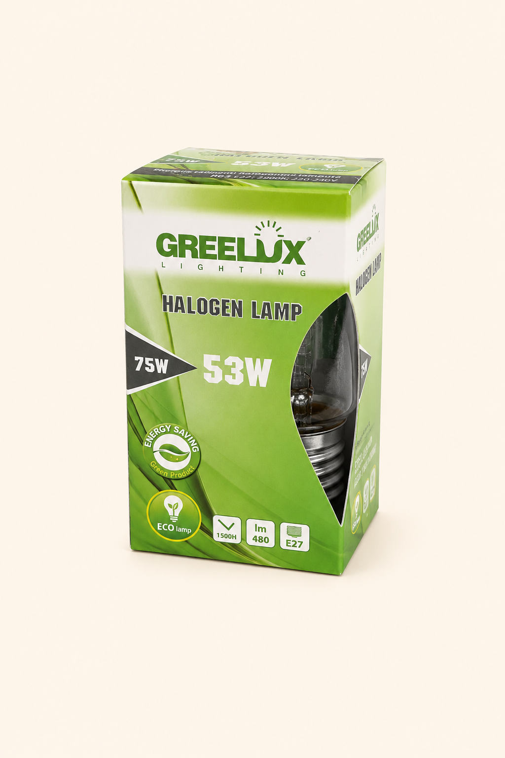 Lemputė halogeninė R63 E27 53W