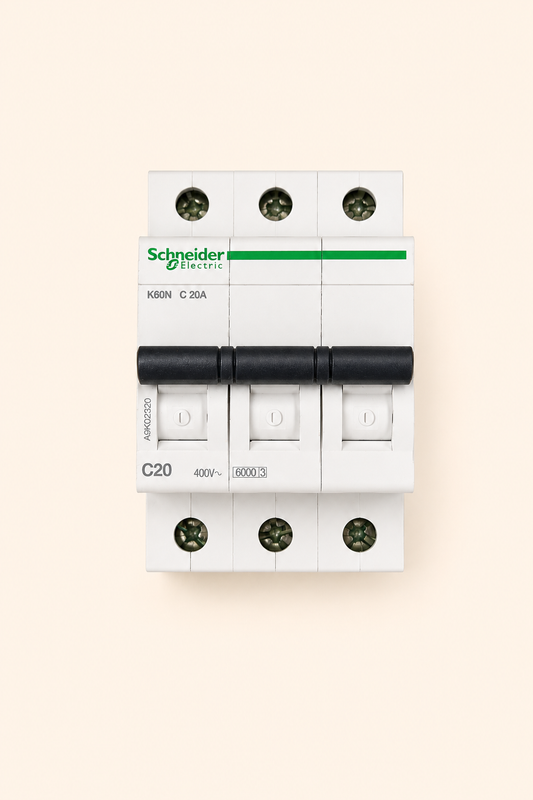 Automatinis jungiklis Schneider Electric K60N C20 20A 3P