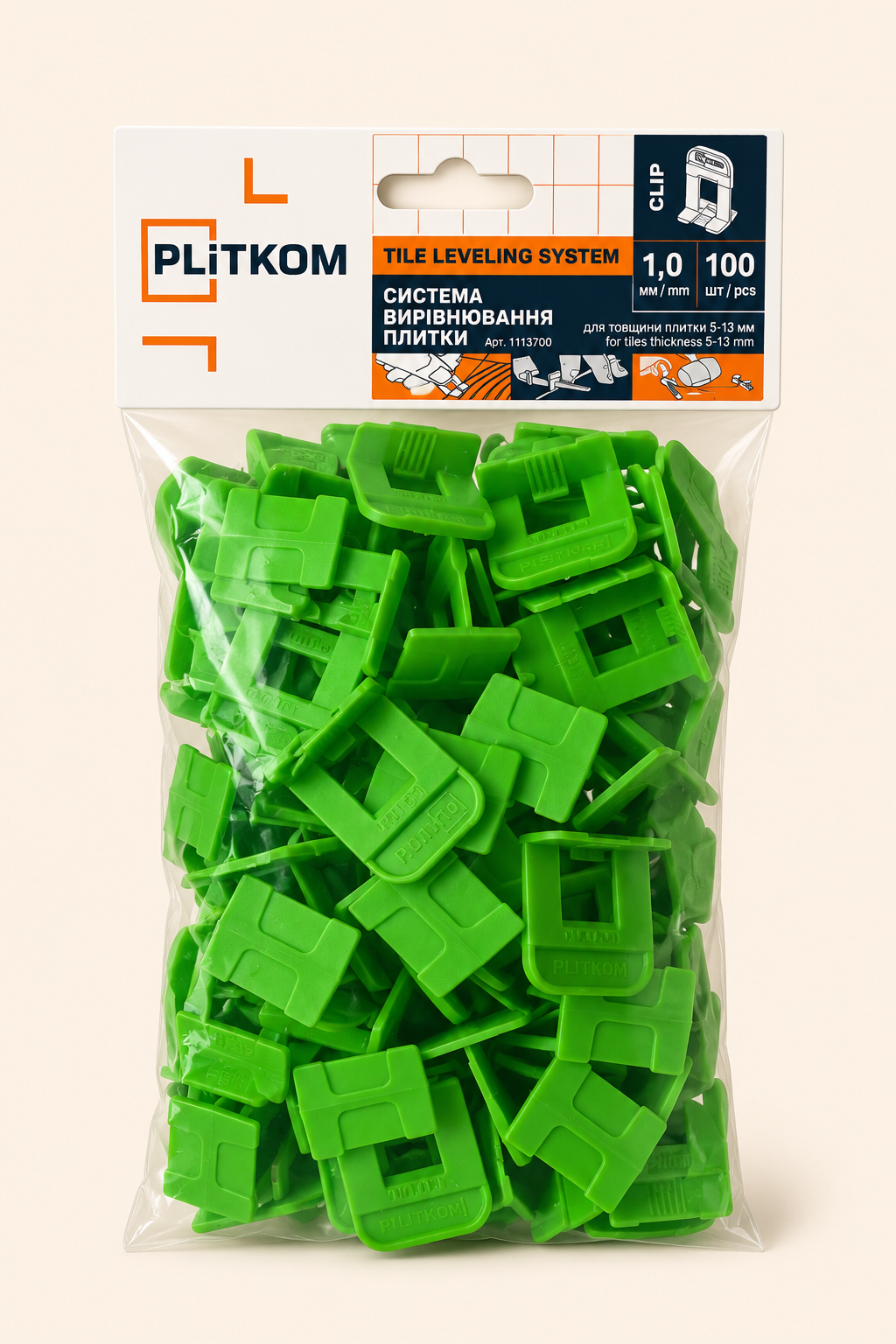 Pritraukėjas 1mm 100vnt. PLITKOM
