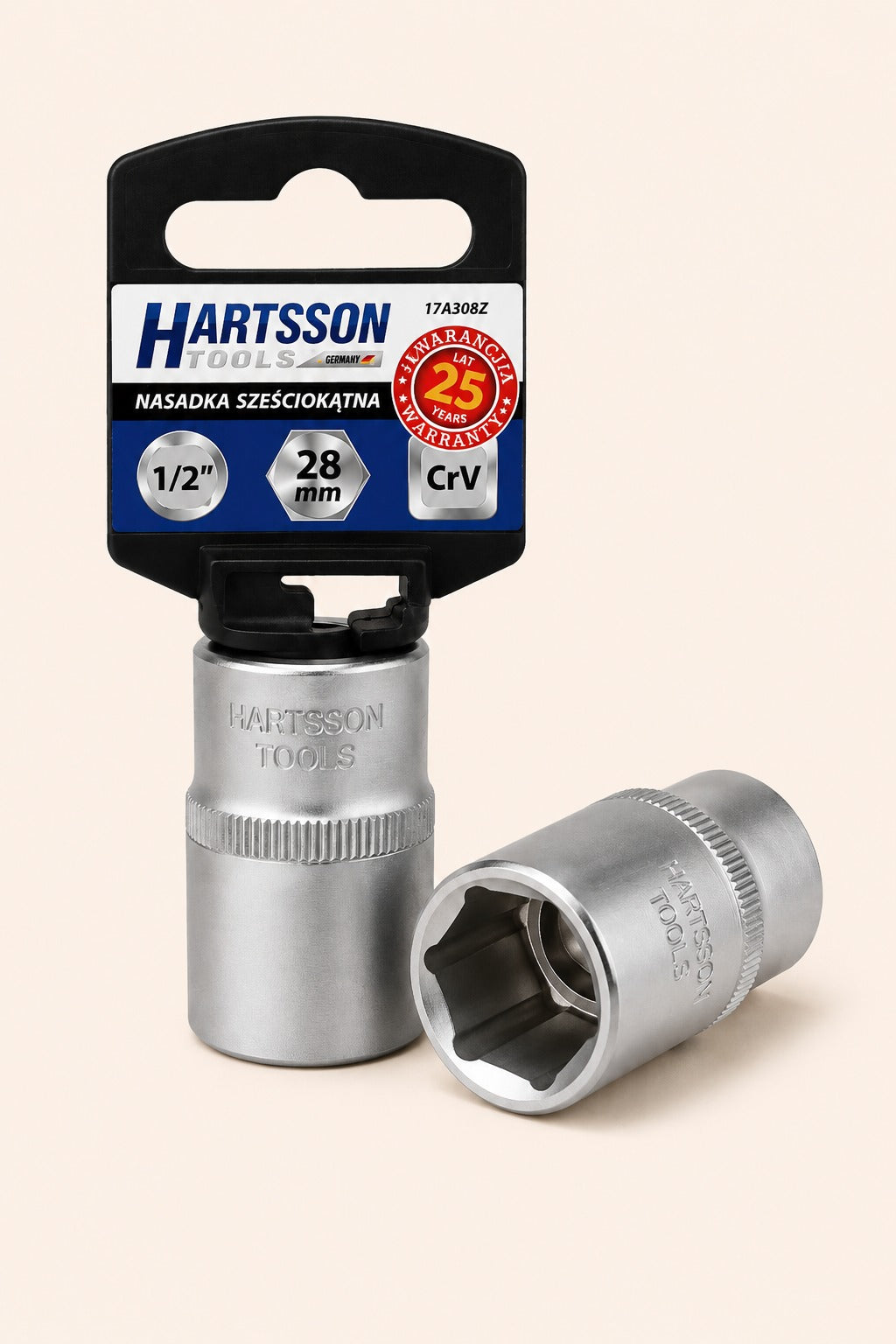 Šešiakampė galvutė 1/2 HARTSSON Tools