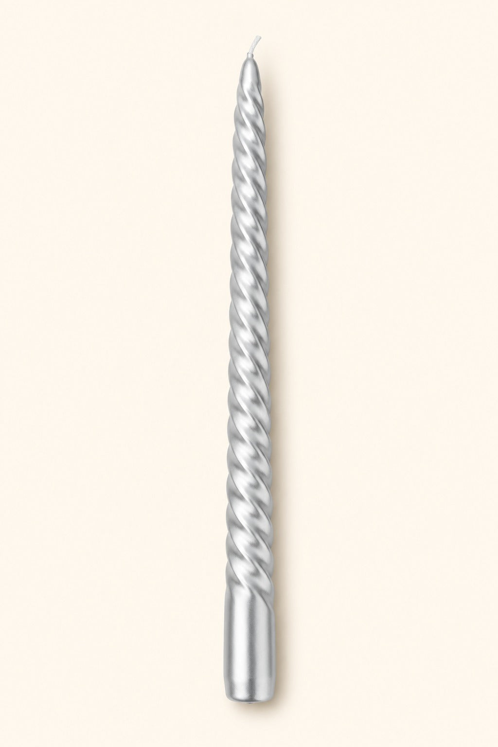 Žvakė 30cm sidabro spalvos