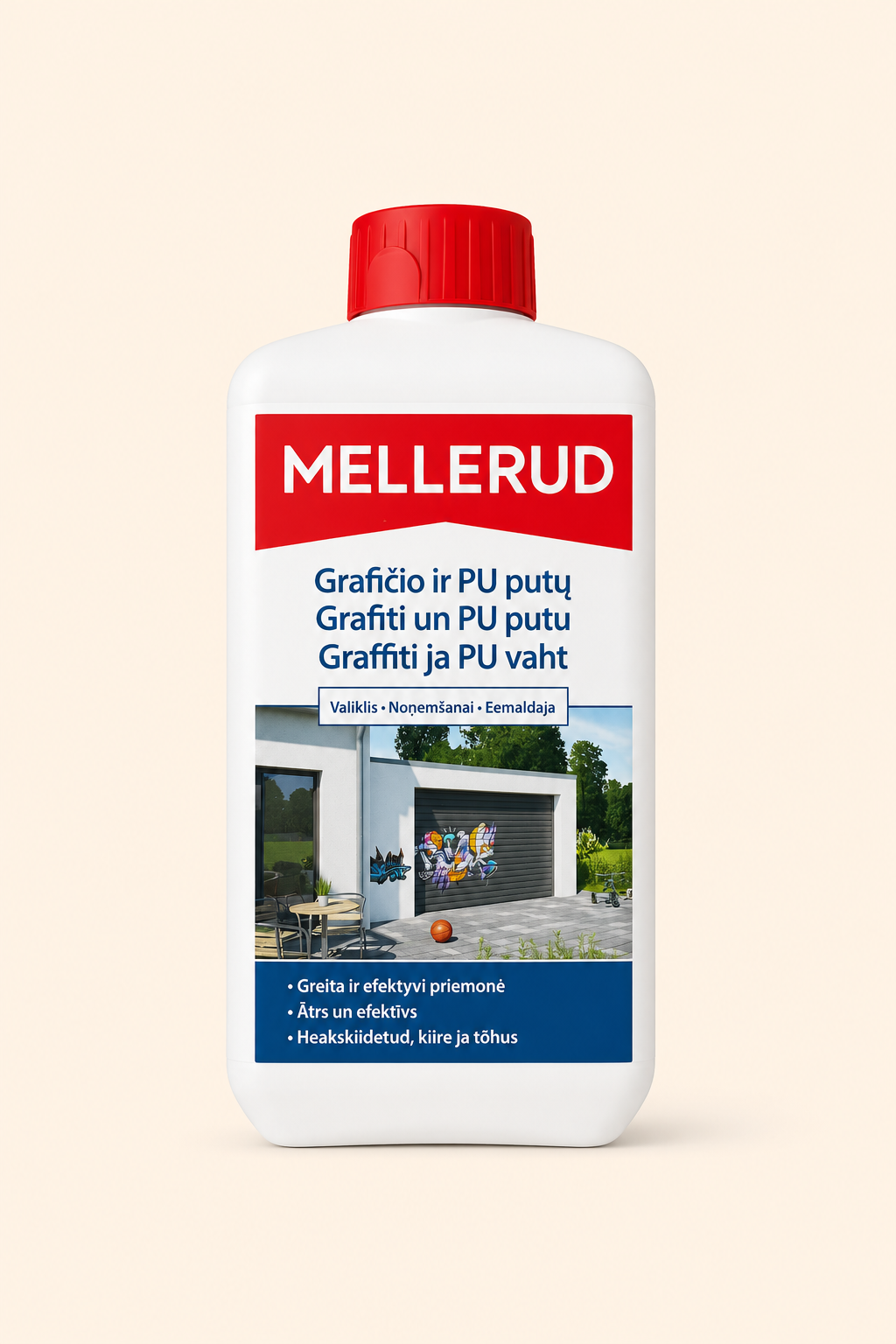 Valiklis poliuretano putoms/grafičiui 500ml MELLERUD