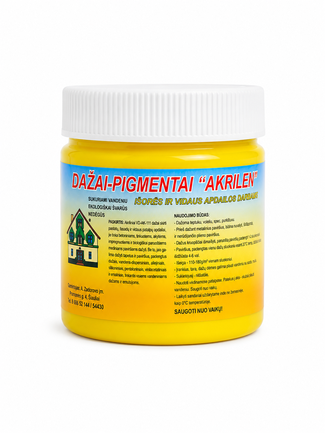Universalus Dažų Pigmentas AKRILEN, Citrininiai, 350 ml