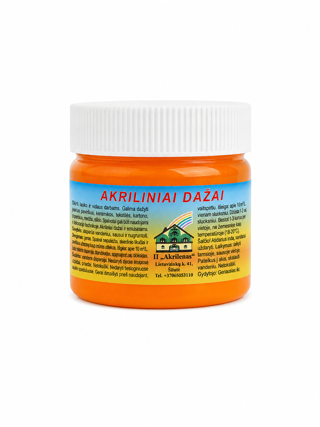 Universalus Dažų Pigmentas AKRILEN, Oranžiniai, 350 ml