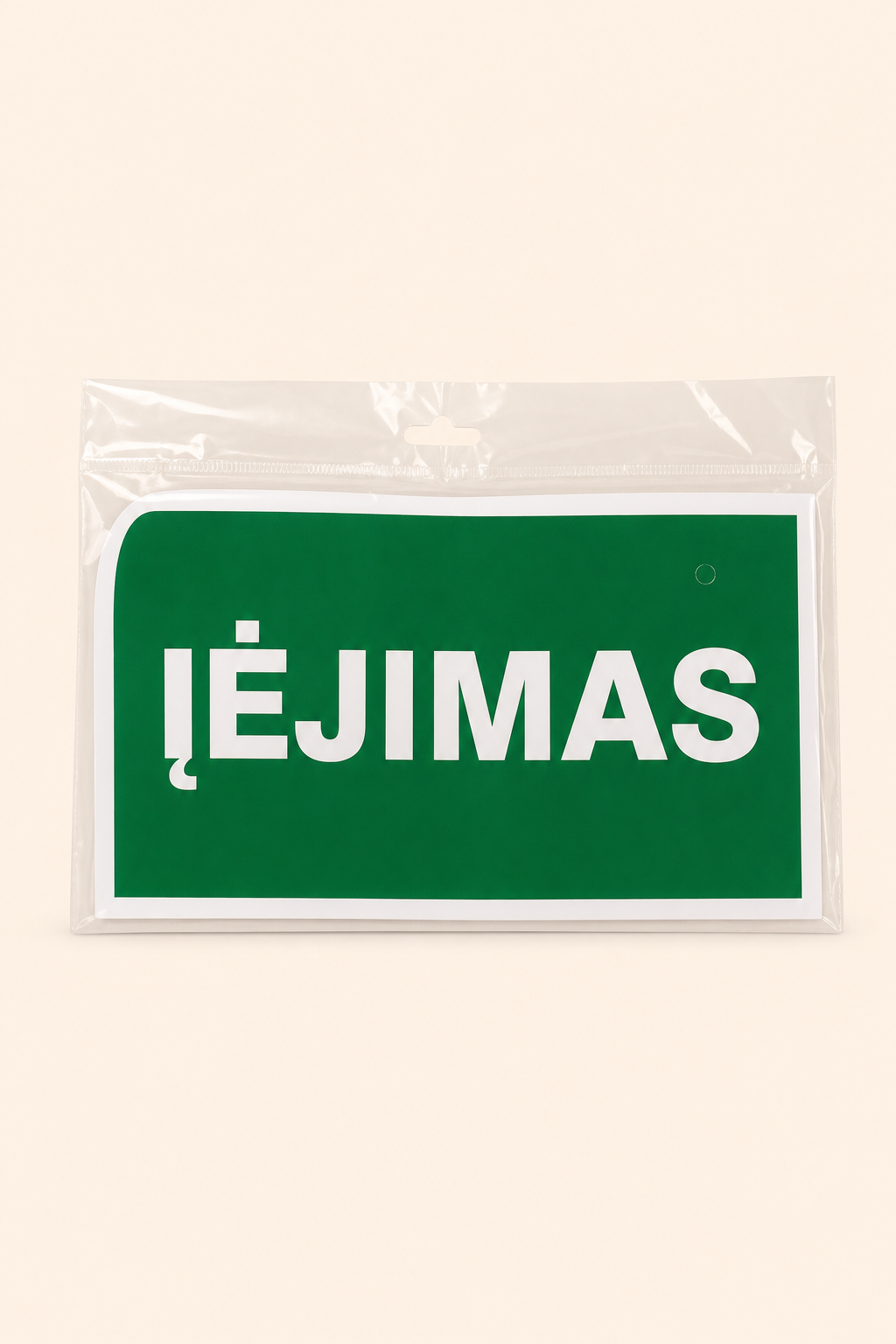 Ženklas-lipdukas ĮĖJIMO VIETA